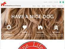 Tablet Screenshot of haveanicedog.org